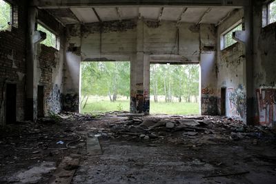 View of abandoned building