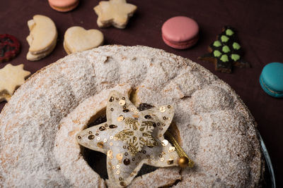 Close-up of bread on table