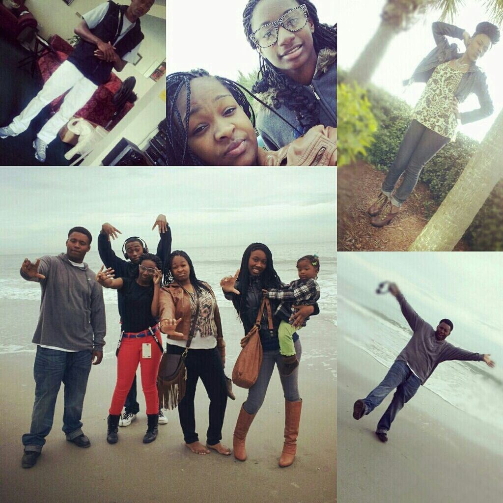 Family, beach