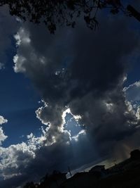 Low angle view of clouds in sky