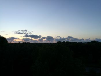 Scenic view of mountains against sky at sunset