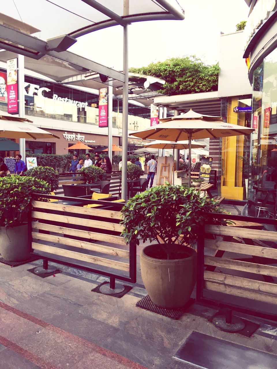 FLOWER POTS ON CITY