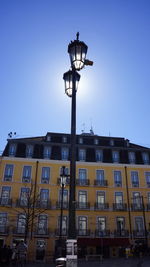 Low angle view of building against clear sky