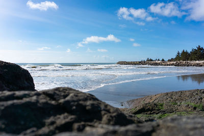 Scenic view of sea against sky