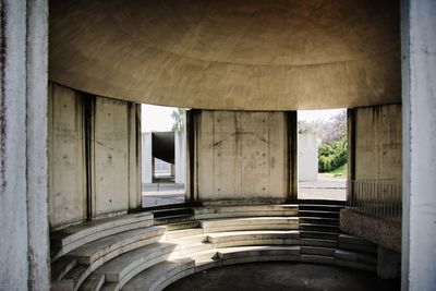 Interior of abandoned building