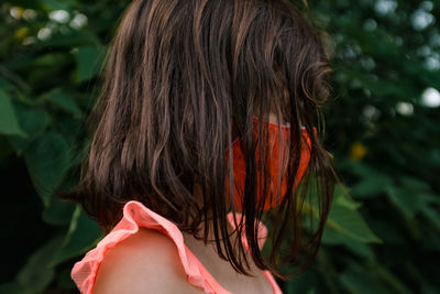 Close-up portrait of a girl