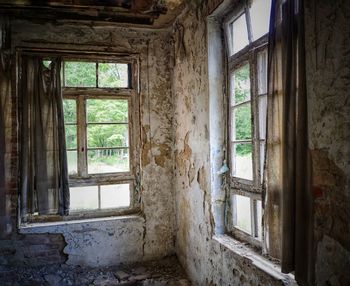 Interior of abandoned house