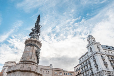 Low angle view of historic building against sky