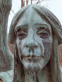 Close-up of old statue