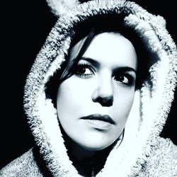 Close-up portrait of young woman