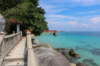 Scenic view of sea against sky