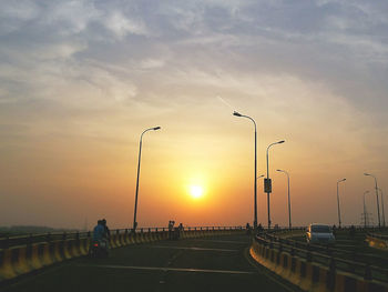 Road at sunset