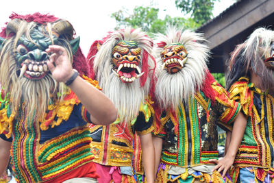 Group of people dancing in traditional clothing