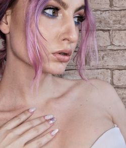 Portrait of beautiful young woman