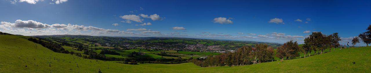 Panoramic view of landscape against sky