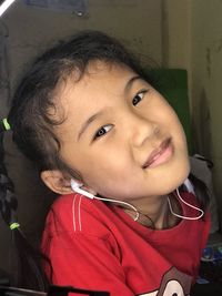 Portrait of smiling woman