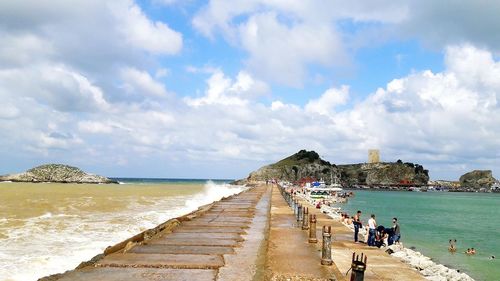 Scenic view of sea against sky