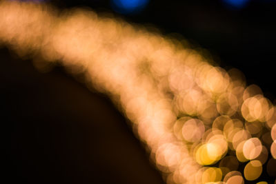 Defocused image of illuminated lights