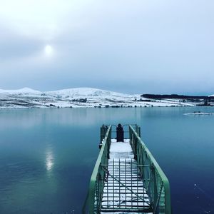 Pier on lake