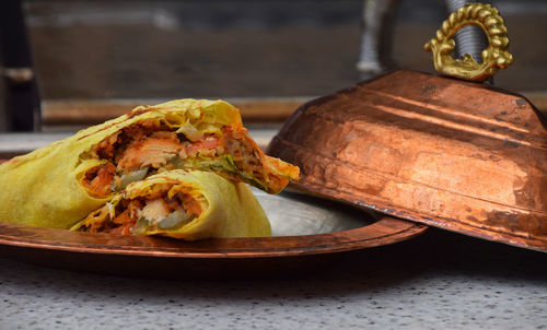 Close-up of food in container