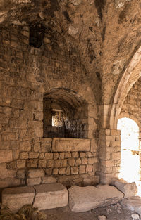 Stone wall of old building