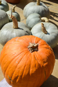 Close-up of pumpkins