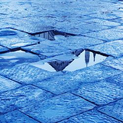 Reflection of clouds in water