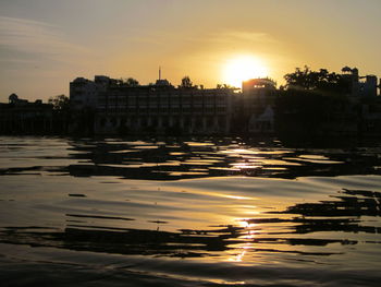 City at sunset