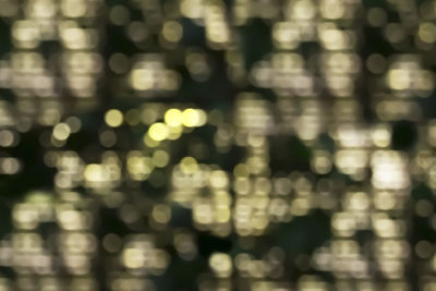 Full frame shot of defocused lights