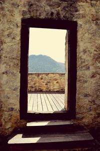 Close-up of abandoned window