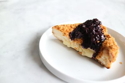 Close-up of cake on plate