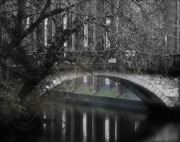 Reflection of built structures in water