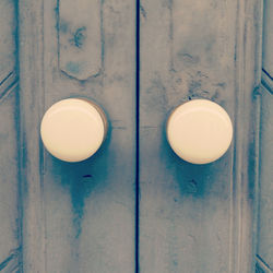Full frame shot of blue door