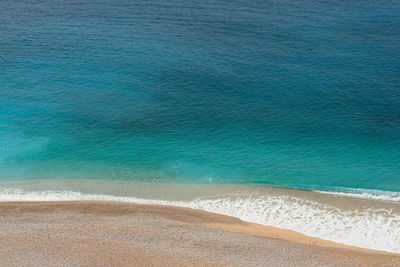 High angle view of beach