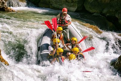 People enjoying in river