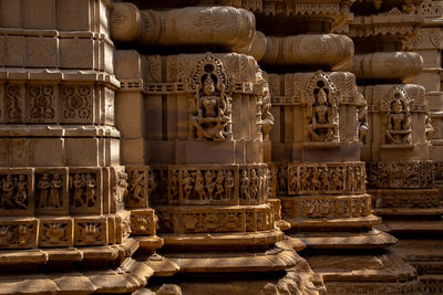 Exterior of temple in building