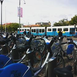 View of train against sky