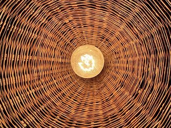 Full frame shot of wicker basket