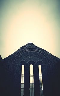 Low angle view of built structure against sky