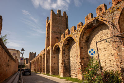 Low angle view of historical building