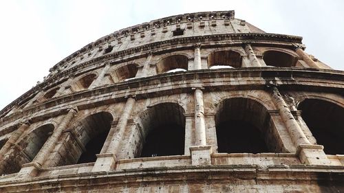 Low angle view of coliseum