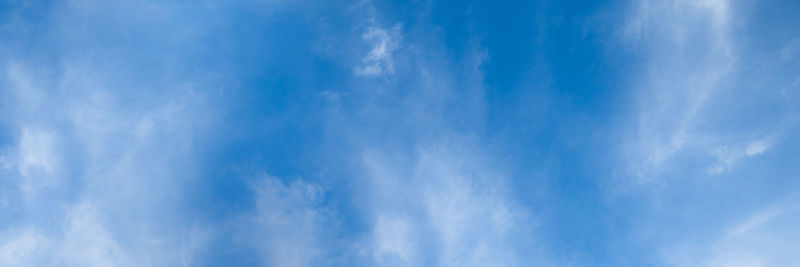 Low angle view of clouds in blue sky