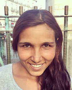 Portrait of smiling young woman