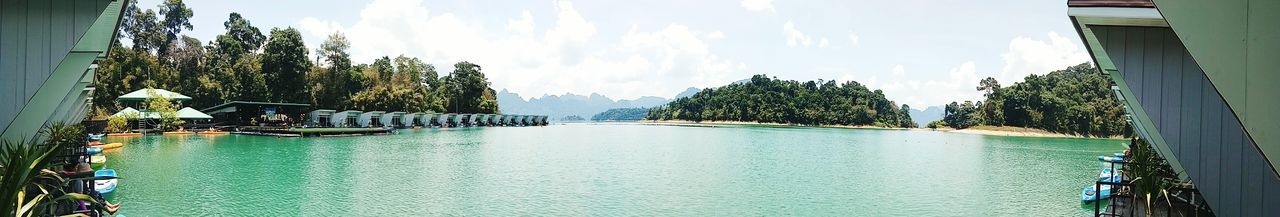 Panoramic view of sea against sky