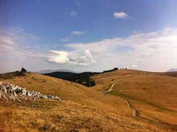 Scenic view of landscape against sky