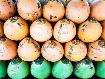 Full frame shot of pumpkins for sale