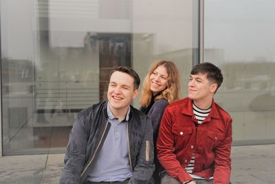 Portrait of a smiling young couple