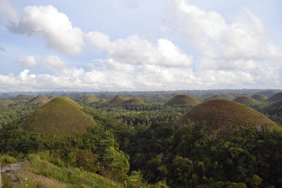 Panoramic view of landscape against sky