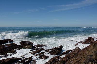 Scenic view of sea against sky