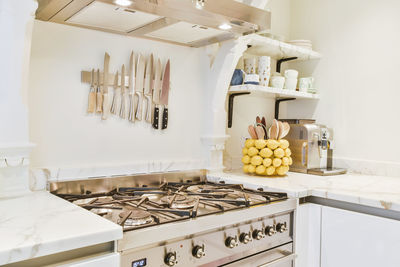 Elevated view of kitchen at home